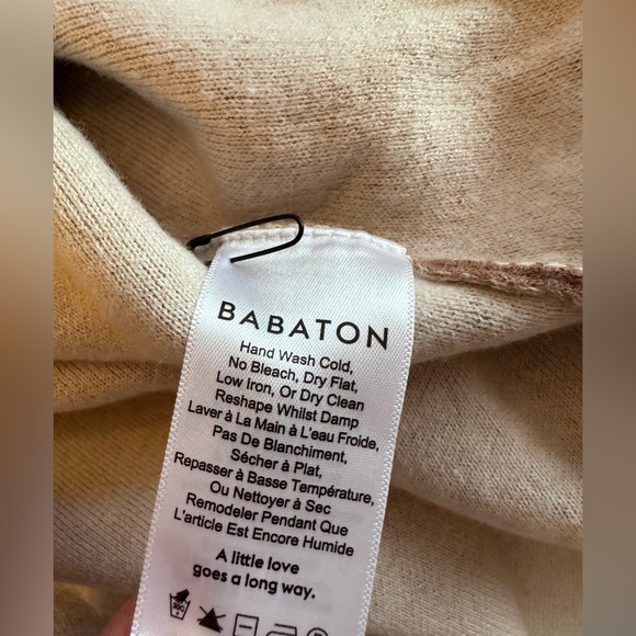 Babaton camel and cream Beekman cardigan - Picture 7 of 9